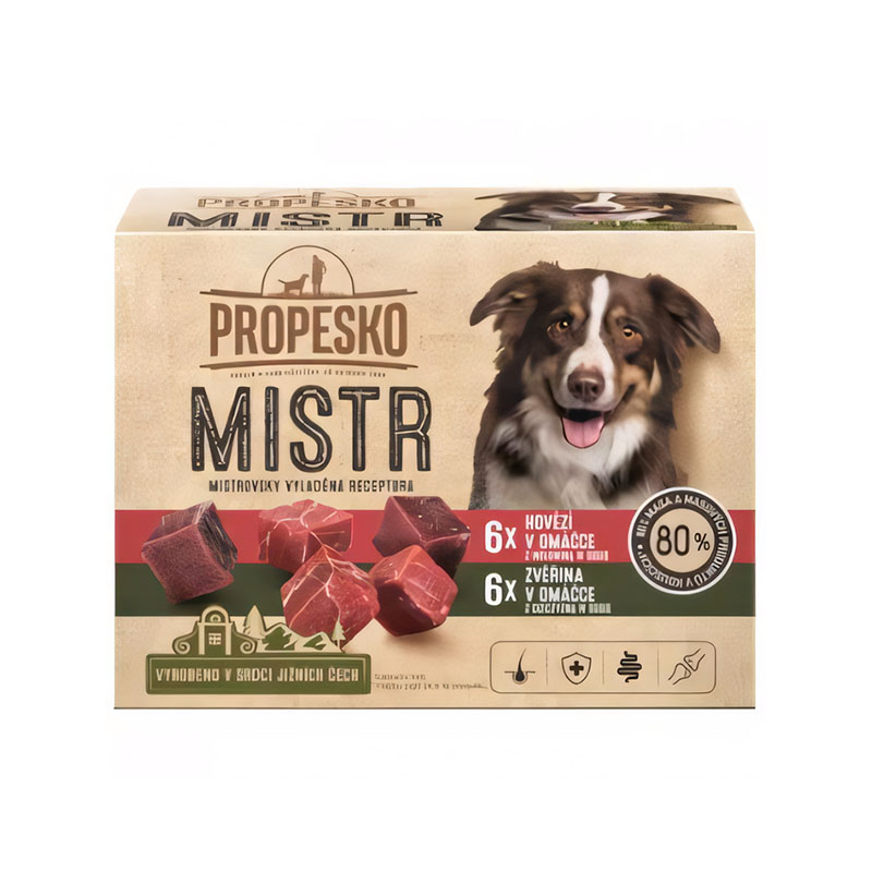 Propesko Mistr 12x85g hovädzina-zverina