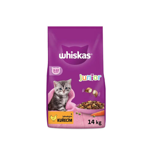 Whiskas granule s kuracím pre mačiatka